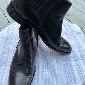 Florsheim Black Leather Ankle Boot